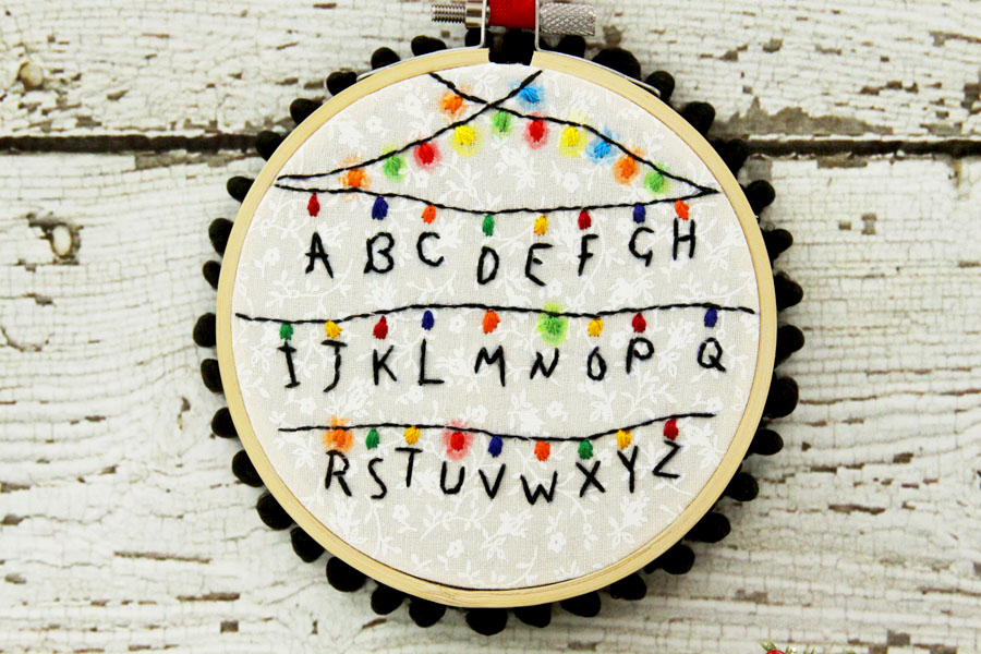 Stranger Things Hoop Ornament