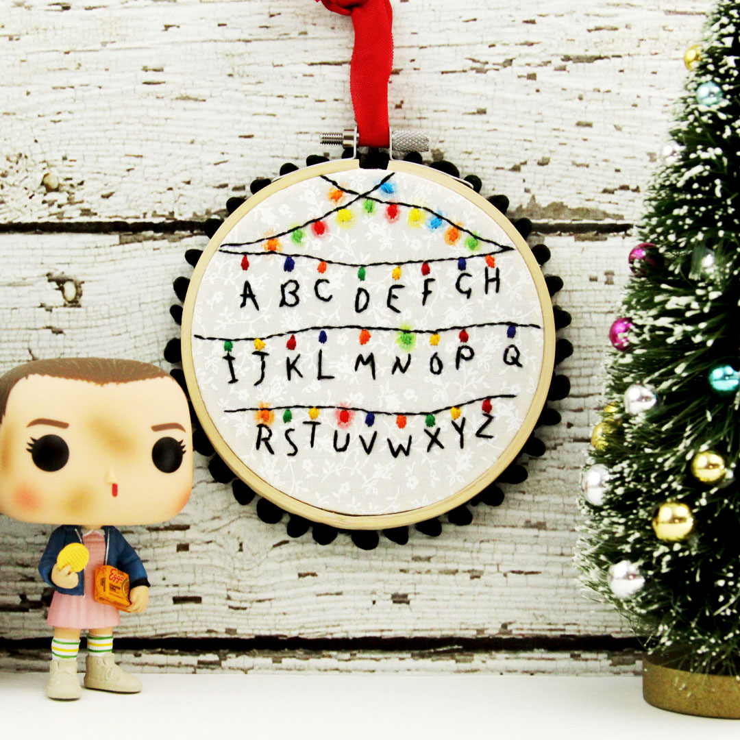 Stranger Things Hoop Ornament