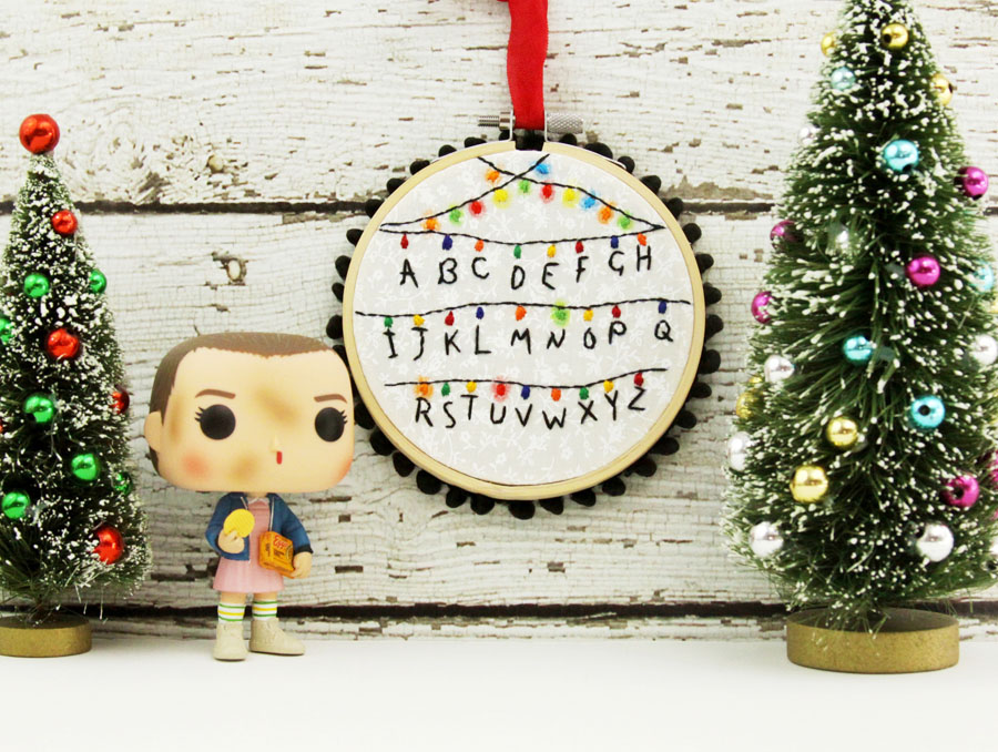 Stranger Things Hoop Ornament 