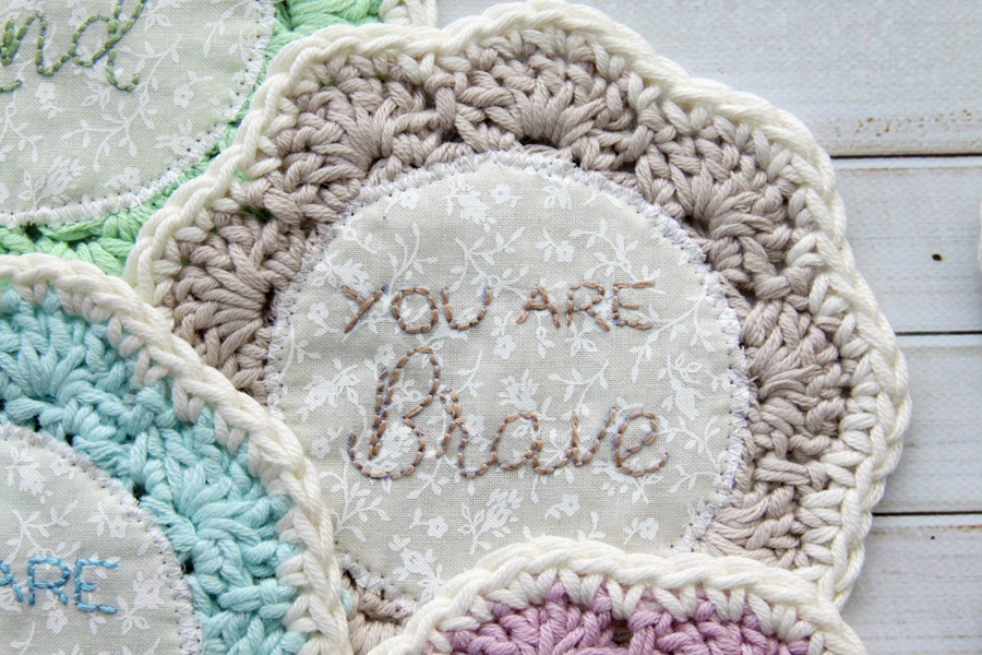 Embroidered Crochet Coasters