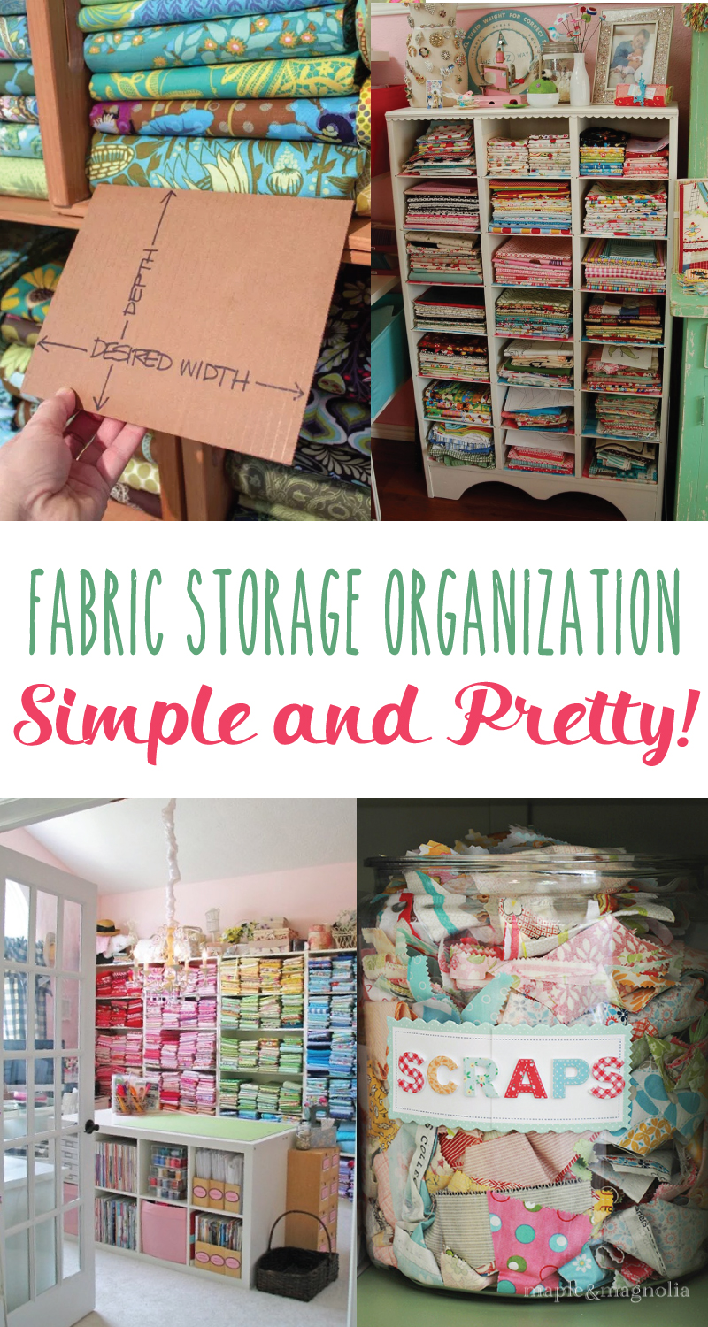 11 Fabric Storage Ideas for SMALL Sewing Spaces