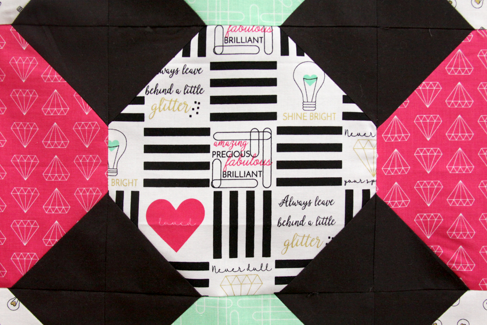 Free Soda Fountain Quilt Pattern with Shine Bright Fabrics