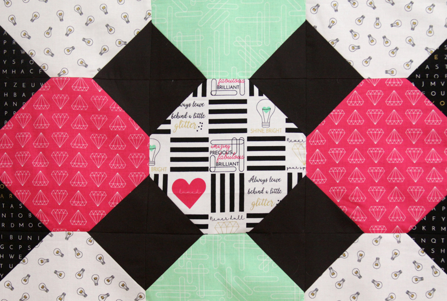 Free Soda Fountain Quilt Pattern with Shine Bright Fabrics