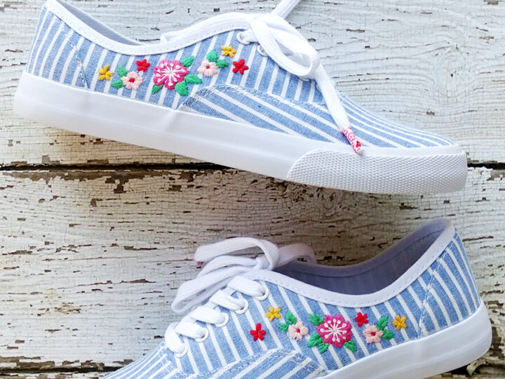 Image for DIY Floral Embroidered Shoes