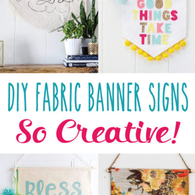 Creative DIY Fabric Banner Signs