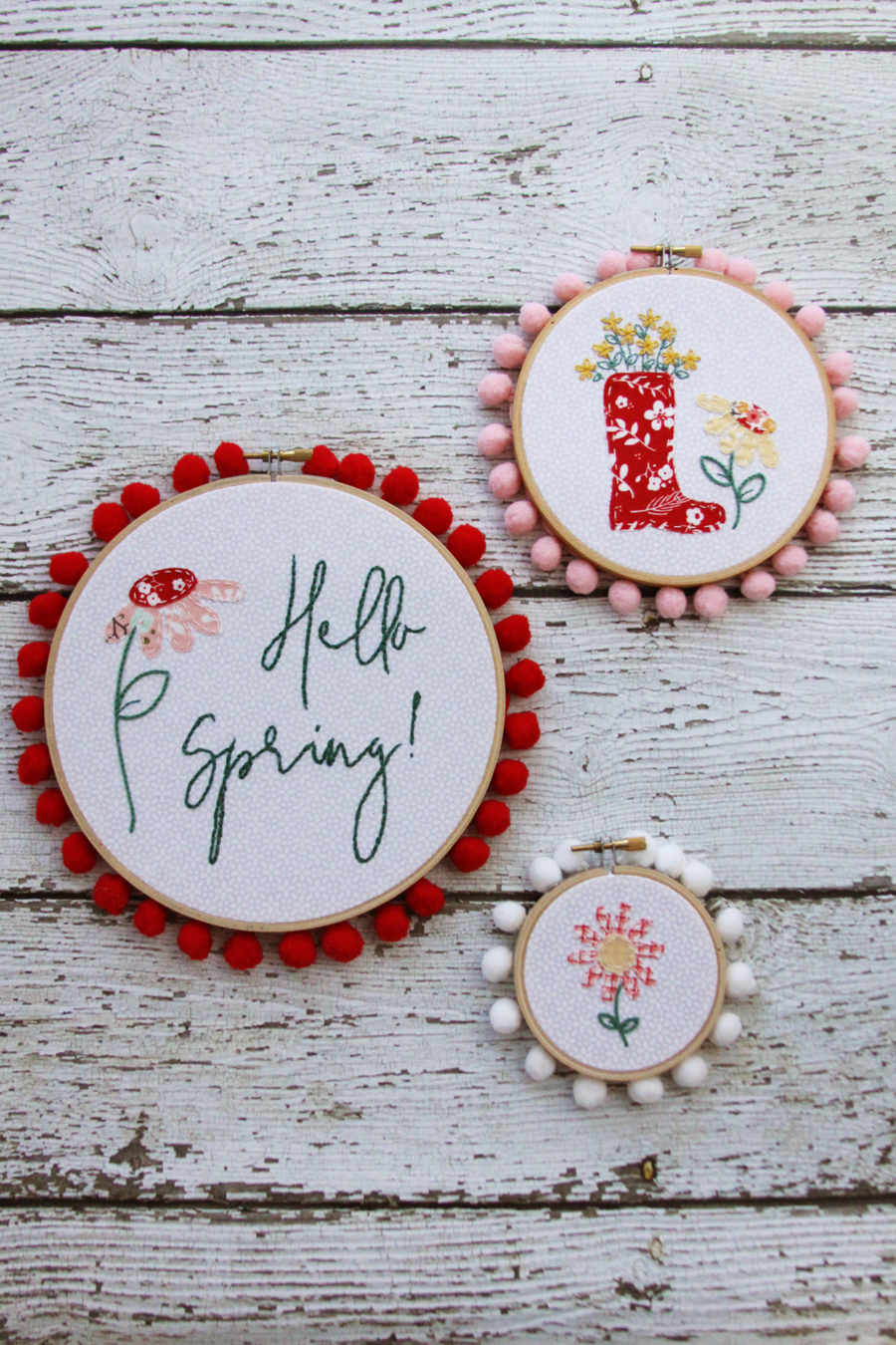 Floral Umbrella Embroidery Double Hoop Set Embroidery Pattern – Flamingo  Toes