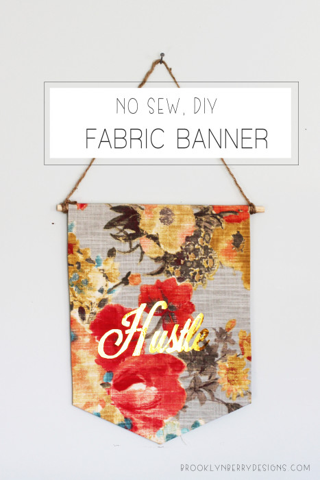 Creative DIY Fabric Banner Signs featured by top US sewing blog, Flamingo Toes