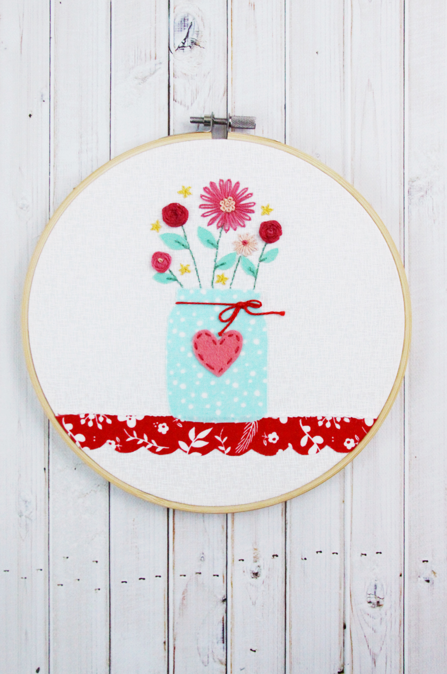 Singing in the Rain Floral Embroidery Pattern – Flamingo Toes