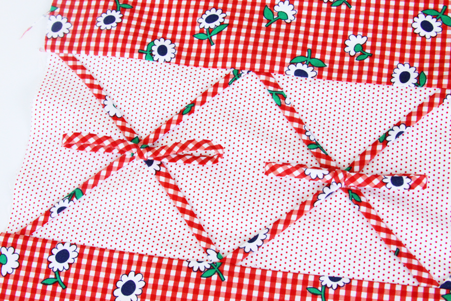 Retro Gingham Pillow with Sunnyside Ave Fabric