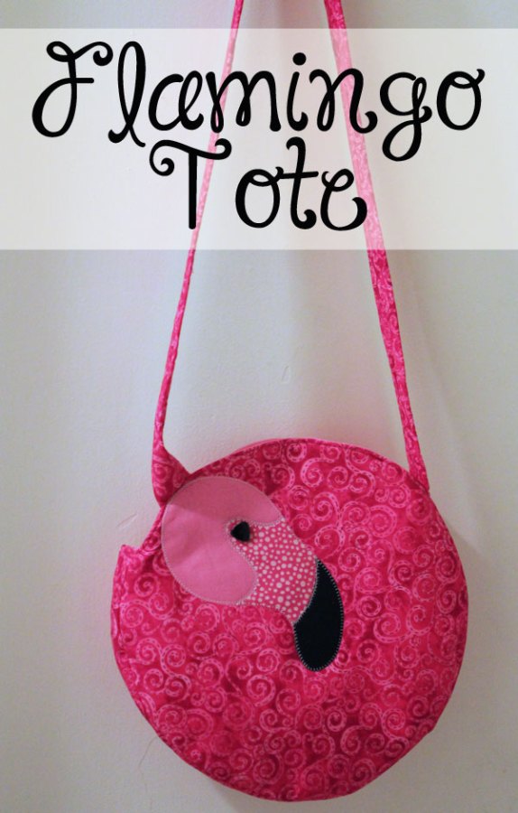 flamingo beach tote