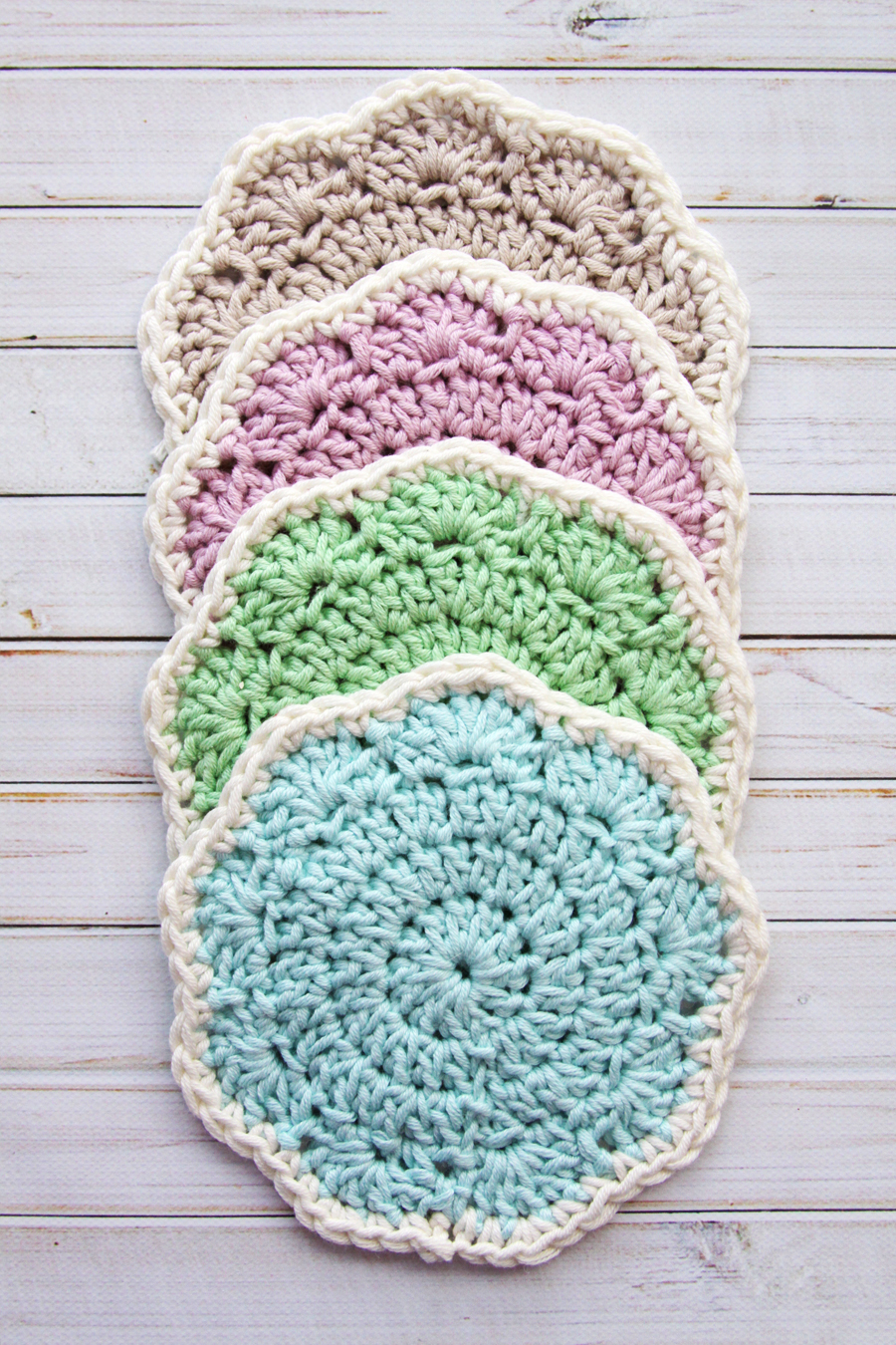 Embroidered Crochet Coasters