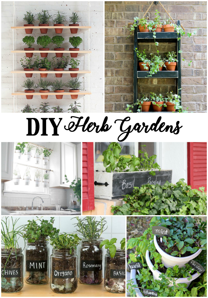 DIY Creative and Pretty Herb Gardens to fit any space!