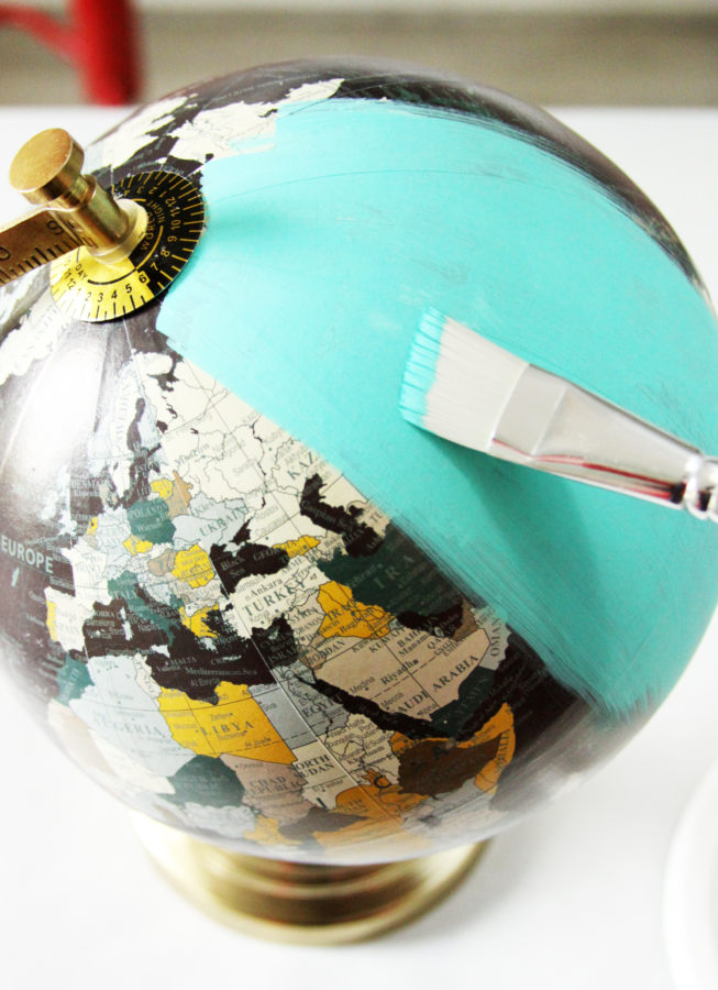 DIY Floral Painted Globe   Painting Target Globe 653x900 