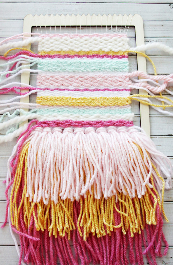 DIY Colorful Weaving Art