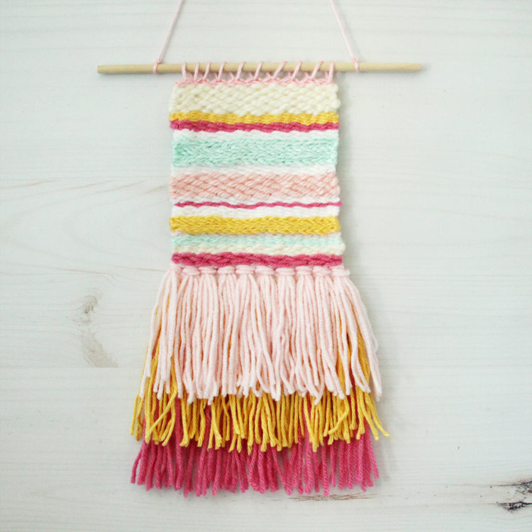 DIY Colorful Weaving Art