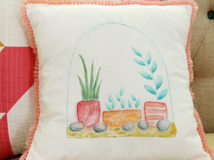 Image for DIY Watercolor Terrarium Pillow