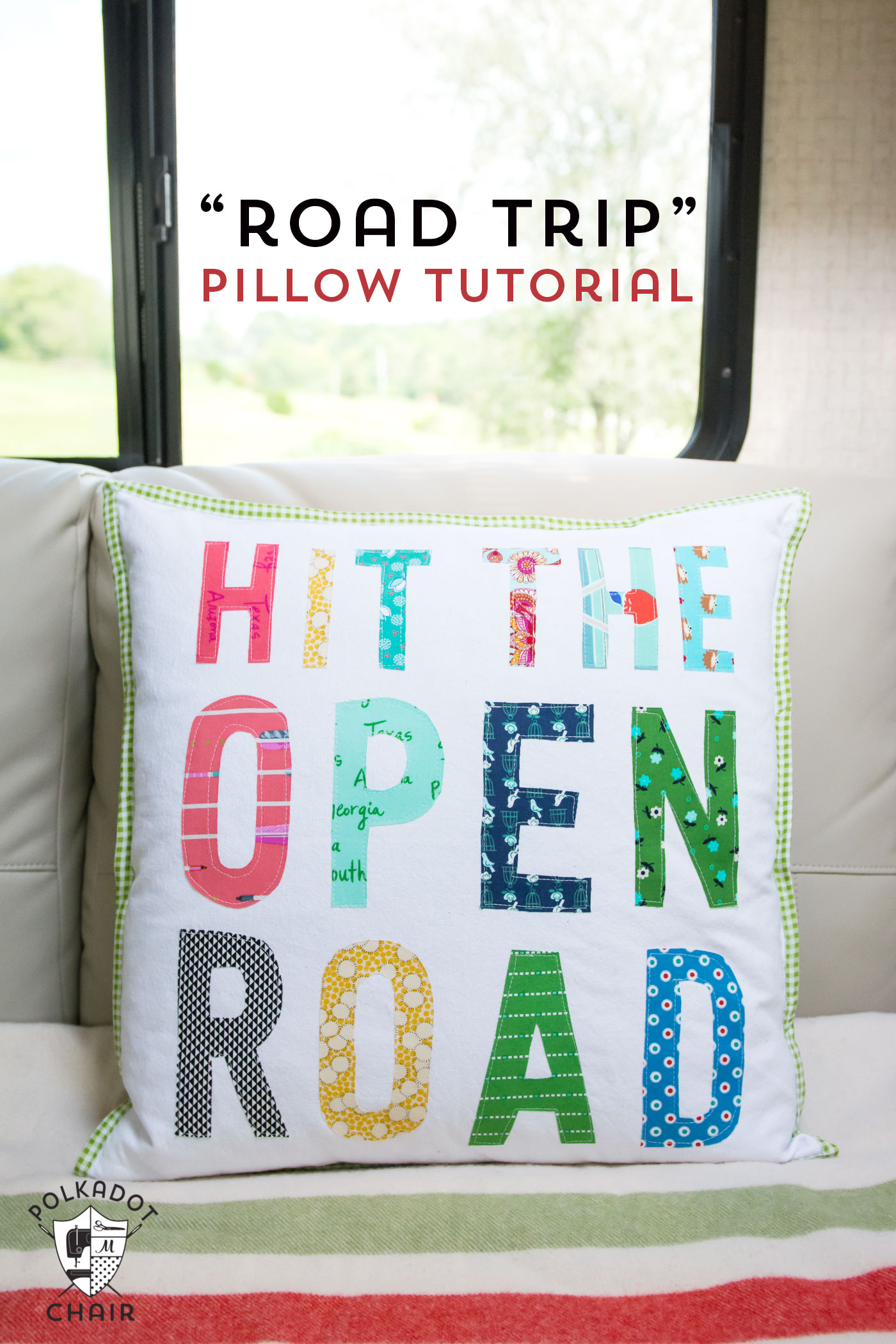 camping diy craft idea pillow