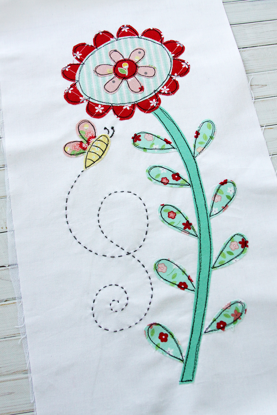 Free Summer Rose Embroidery Pattern - Jacquelynne Steves