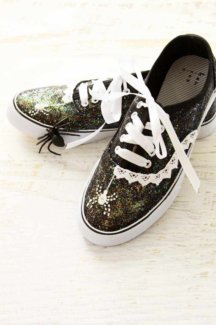 Discover 135+ diy glitter sneakers best