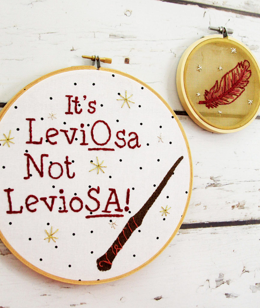 Harry Potter LeviOsa Embroidery Pattern
