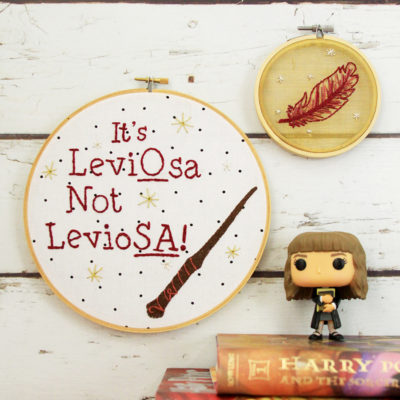 Harry Potter LeviOsa Embroidery Pattern