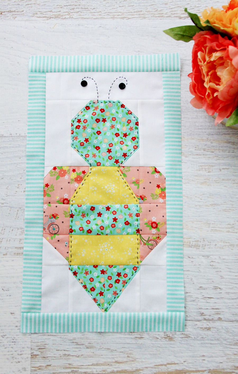 Save the Bees Quilt Block 4 