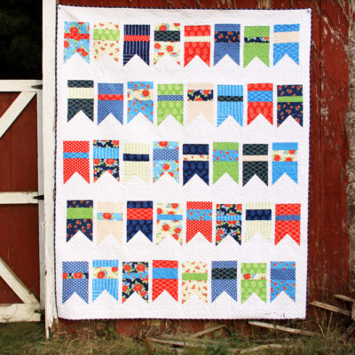 Summer Bunting Quilt in Harry and Alice Fabrics