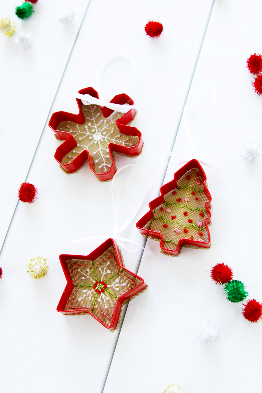Cookie Cutter and Mesh Ornaments