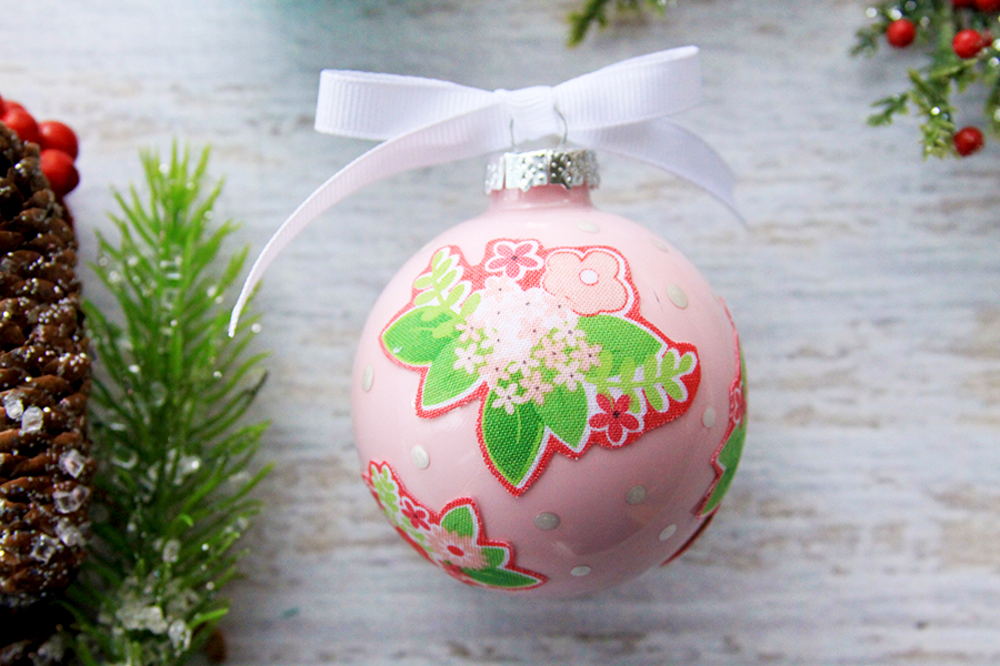 Colorful Floral DIY Ornaments 