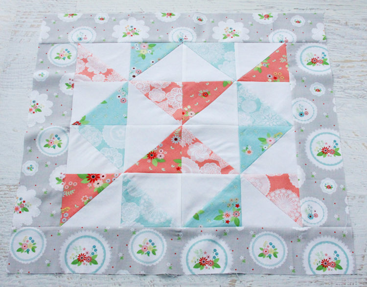 Vintage Paths Pinwheel Mini Quilt