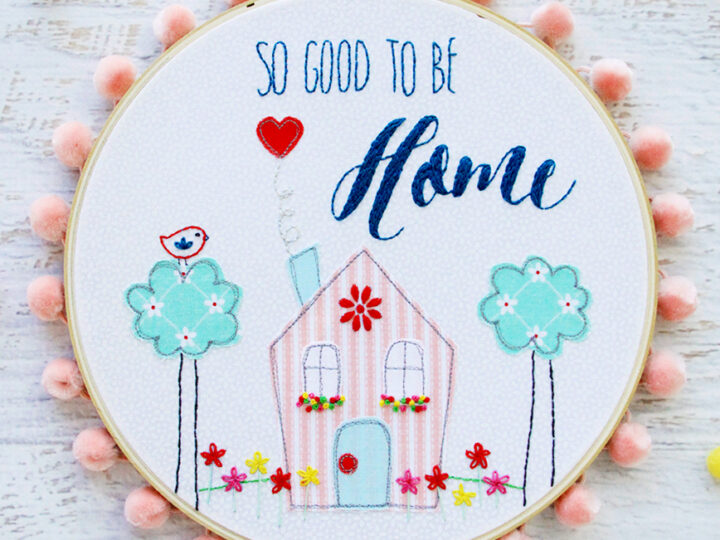Image for So Good to be Home Embroidery Hoop Art