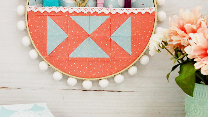 Quilt Supplies Organizer Embroidery Hoop 