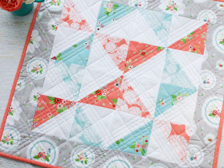 Image for Vintage Paths Pinwheel Mini Quilt