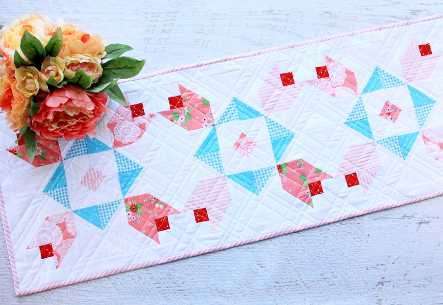 Colorful Spring Tulips Table Runner 