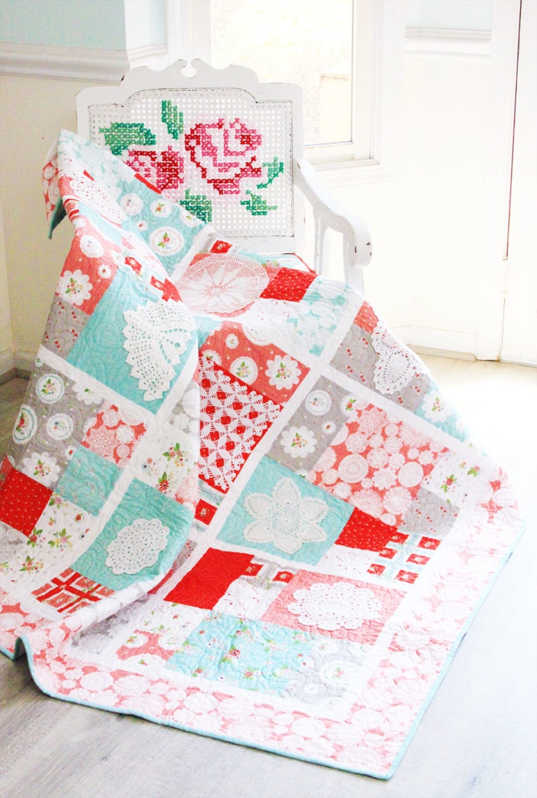 Vintage Doily Keepsakes Quilt Free Pattern!