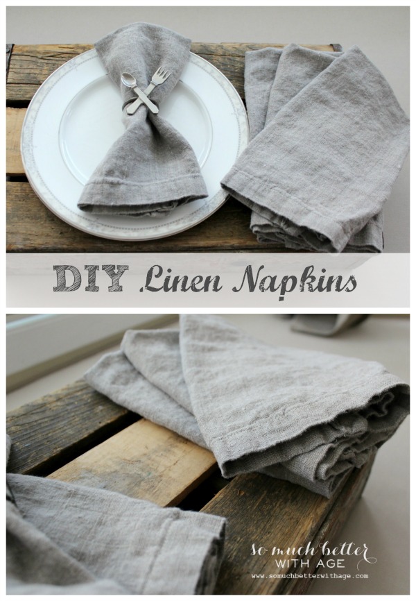 diy linen napkins graphic