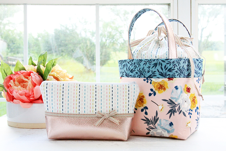 Blooms and Bobbins Fabric Bag Set