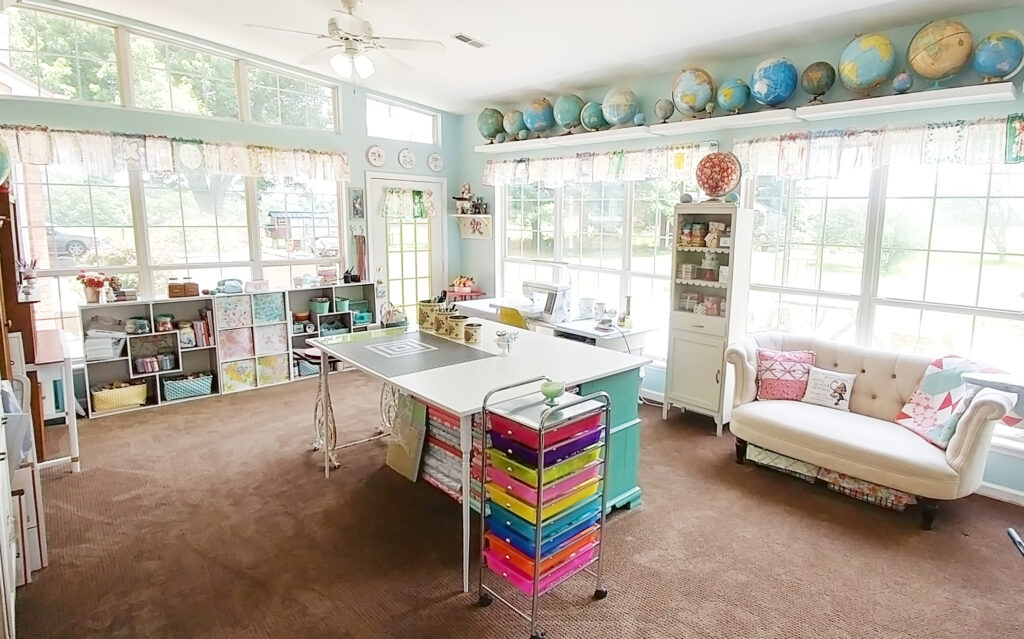 How to: Sewing Sanctuary  Sewing station, Sewing nook, Sewing rooms