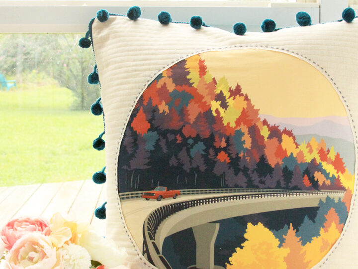 Image for Vintage Travel Poster Pillow