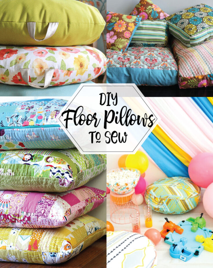 DIY Floor Pillows to Sew