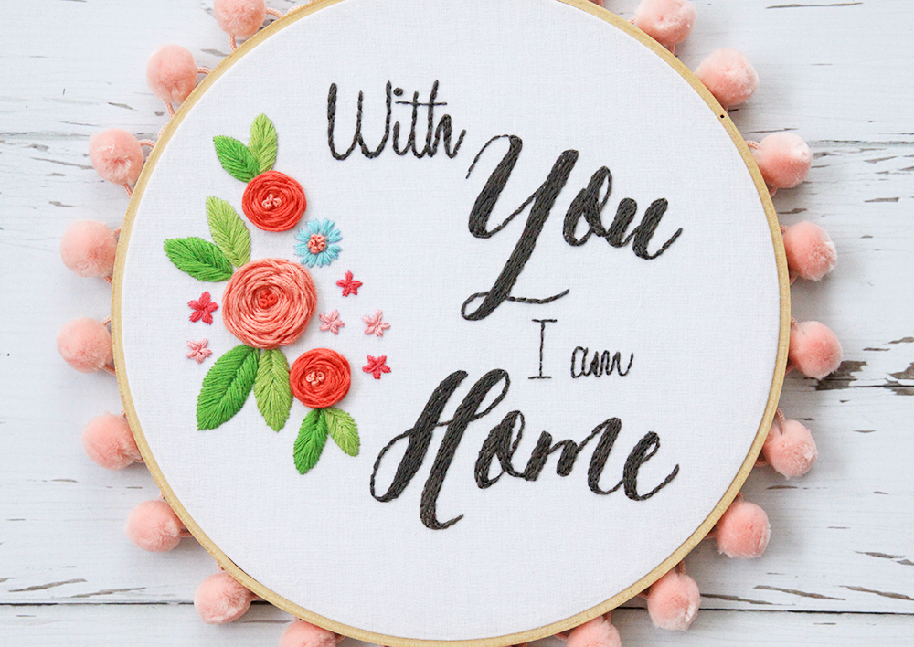 With You I Am Home - Free Embroidery Pattern 