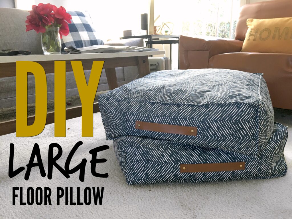 diy sitting pillow