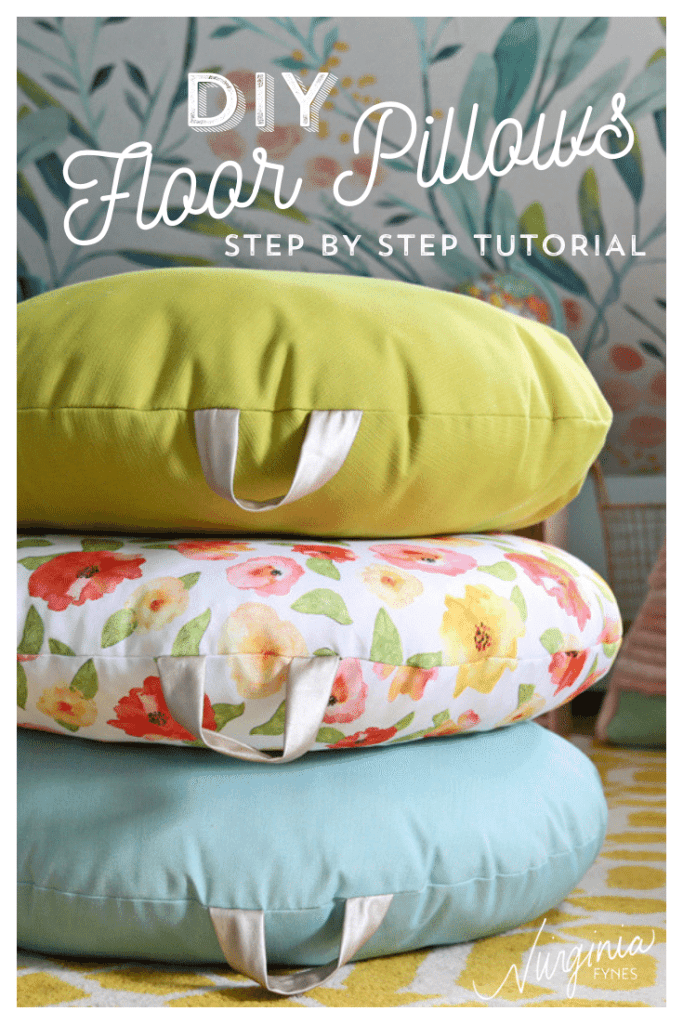 Giant floor pillows DIY - With Handles - Life Sew Savory