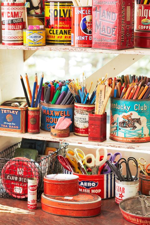 Vintage Craft Room Storage - The Scrap Shoppe