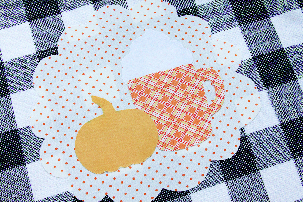 DIY Fall Dish Towel tutorial featured by top US sewing blog, Flamingo Toes.