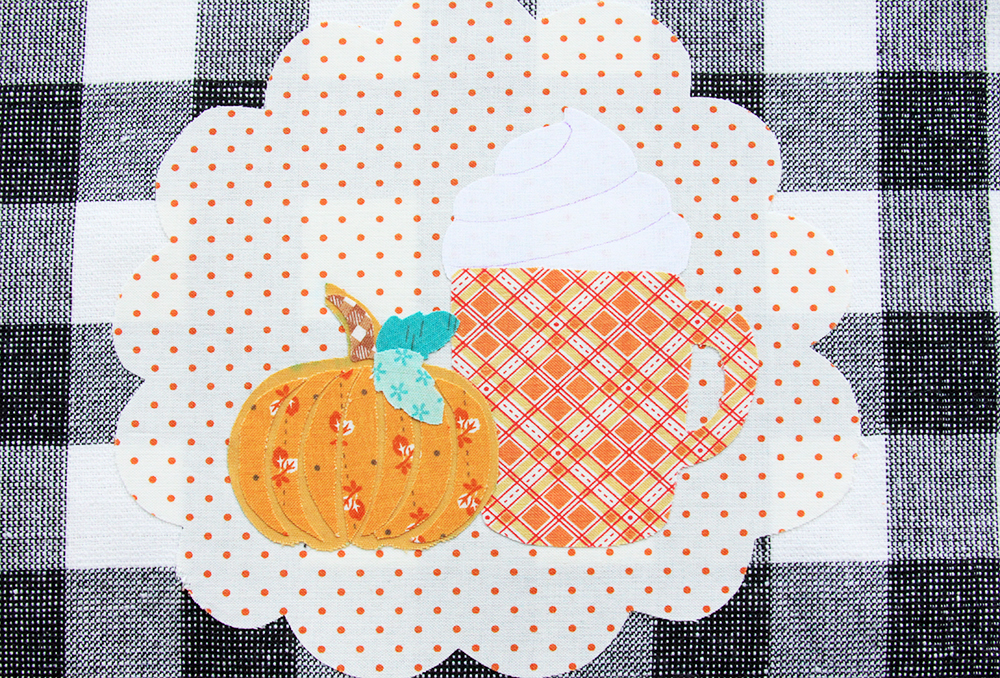 DIY Fall Dish Towel tutorial featured by top US sewing blog, Flamingo Toes.