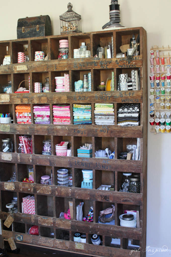 Vintage Craft Room Storage Ideas