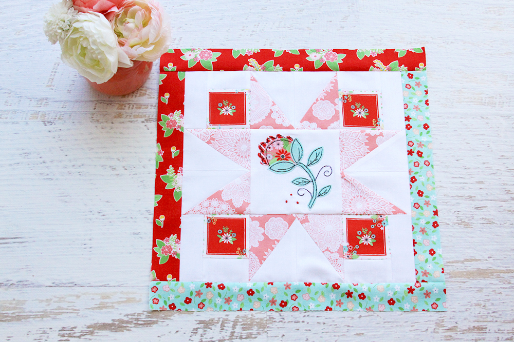 Happy Little Things Quilt Block of the Month featured by top US quilting blog, Flamingo Toes.