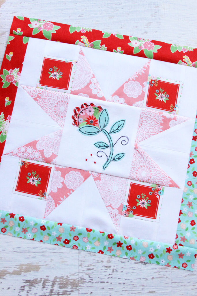 Happy Little Things Quilt Block of the Month featured by top US quilting blog, Flamingo Toes.