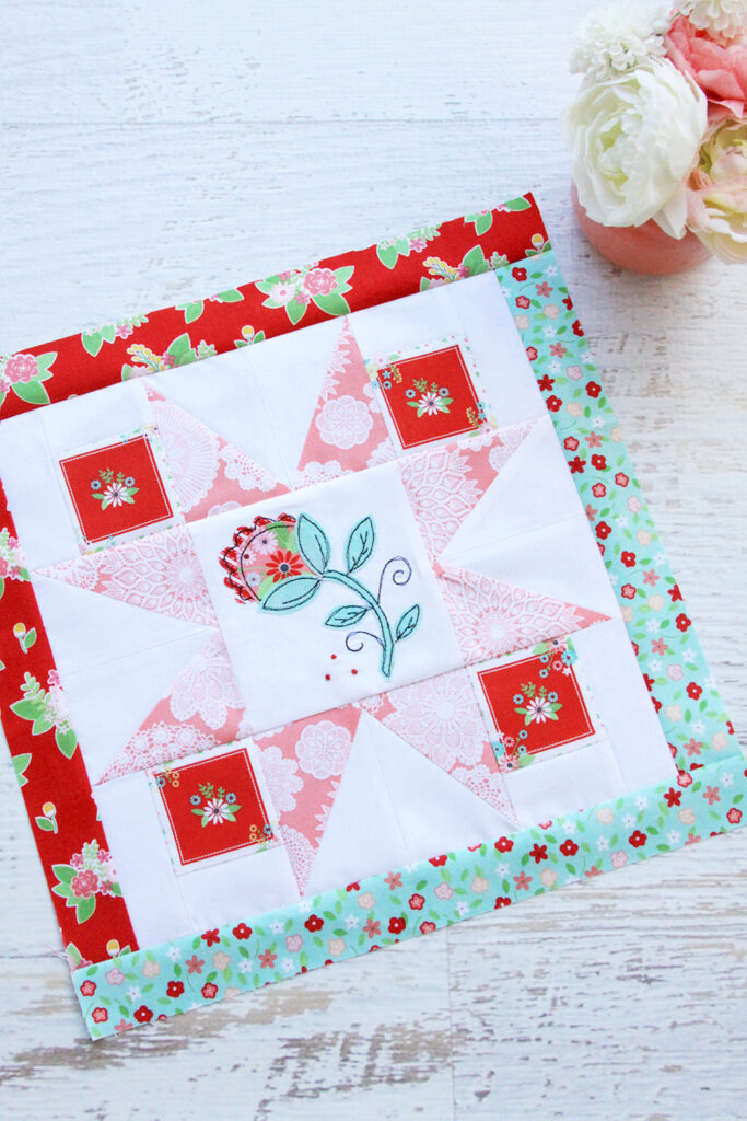 Happy Little Things Quilt Block of the Month featured by top US quilting blog, Flamingo Toes.